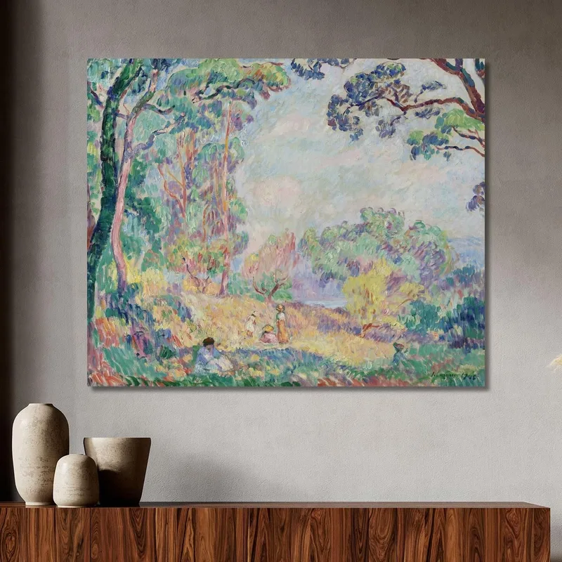 Young Women And Girls In A Landscape Henri Lebasque