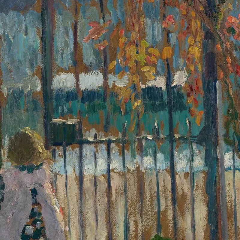 Lagny Nono Al Cancello Del Giardino Henri Lebasque