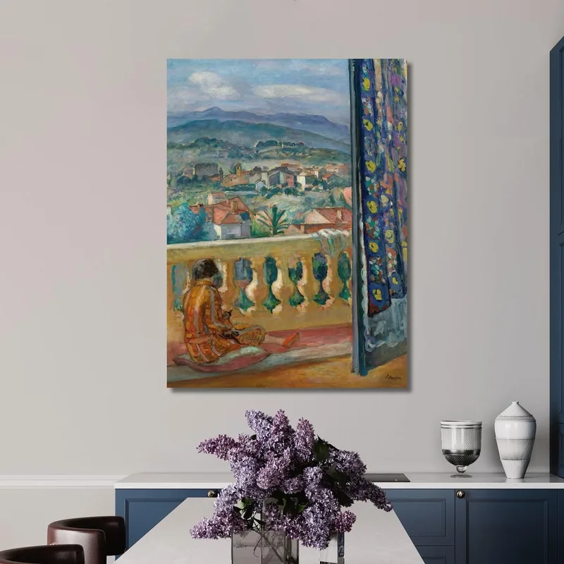 Le Cannet Le Rideau Bleu Henri Lebasque