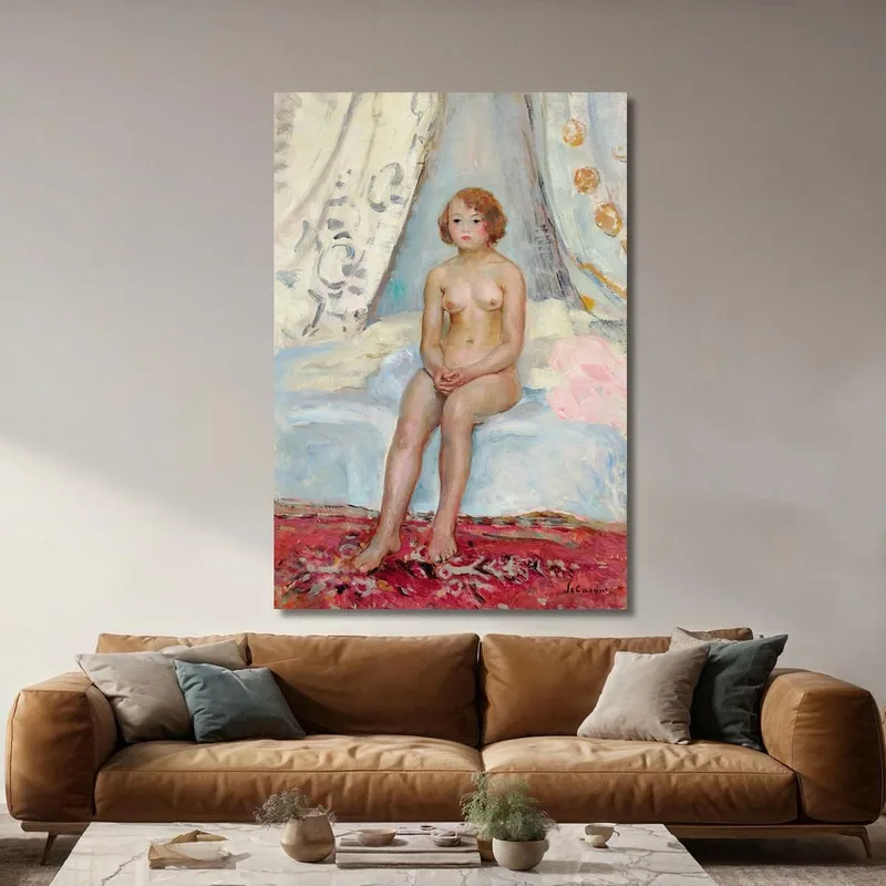 Nudo Seduto In Un'Alcova Henri Lebasque