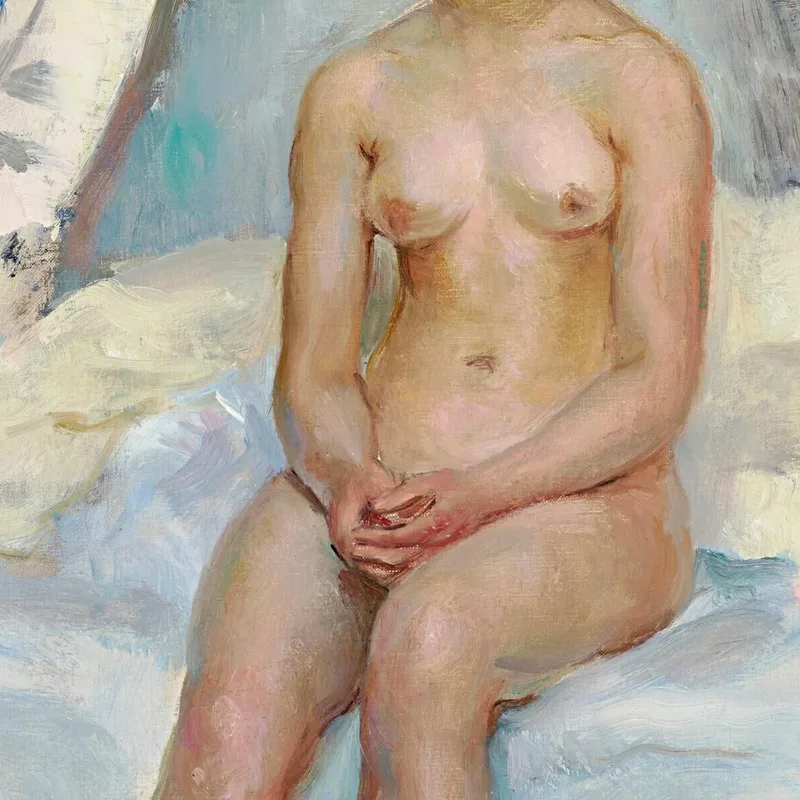 Nudo Seduto In Un'Alcova Henri Lebasque
