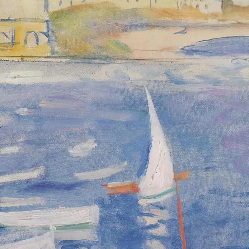 Villefranche-Sur-Mer Ventana Abierta En El Puerto Henri Lebasque