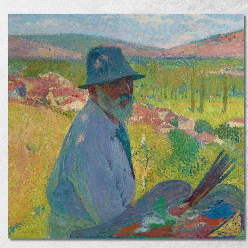 Self-Portrait At La Bastide-Du-Vert Henri Martin canvas print