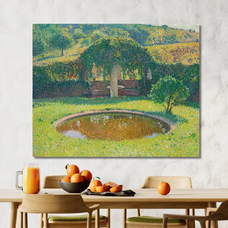Pond And Arbor Southwest Of The Marquayrol Park Henri Martin