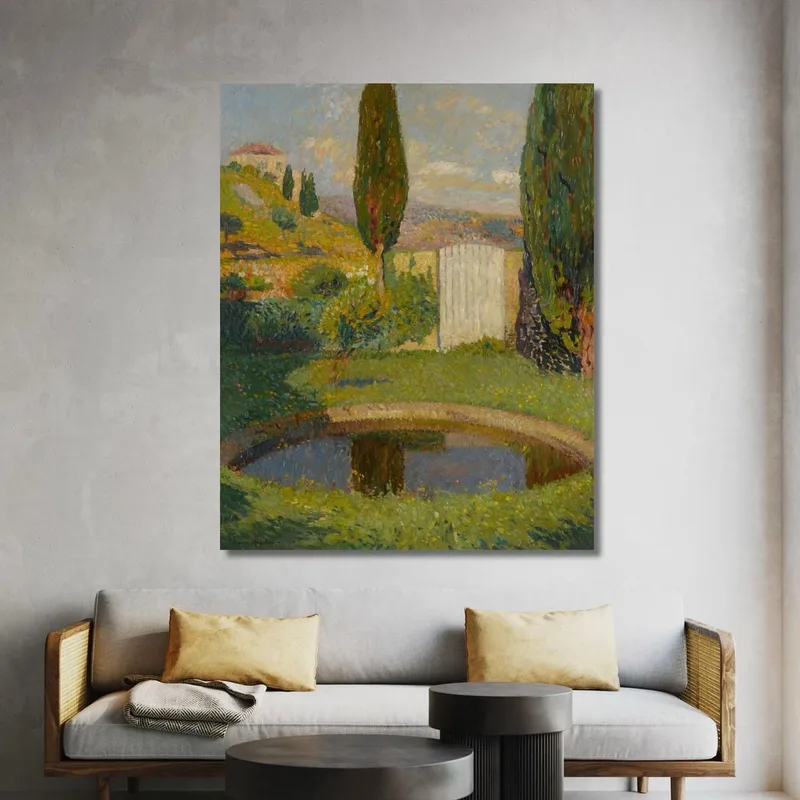 Estanque Oeste Del Parque De Marquayrol Con Vista Al Taller De Henri Martin Henri Martin