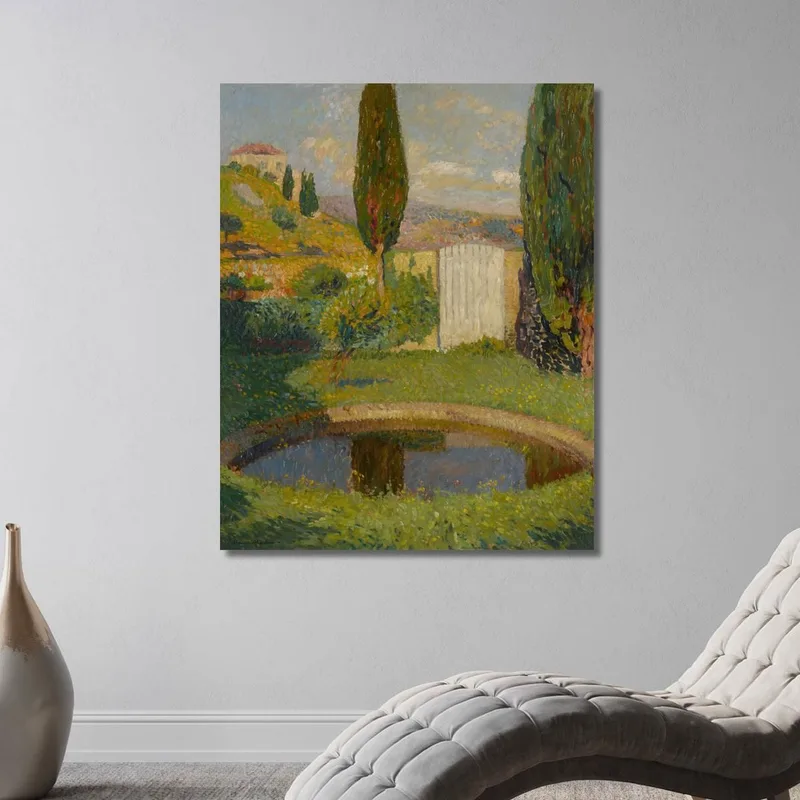 Estanque Oeste Del Parque De Marquayrol Con Vista Al Taller De Henri Martin Henri Martin