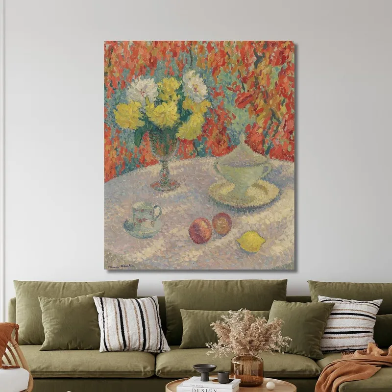 Dahlias In The Sun Henri Martin