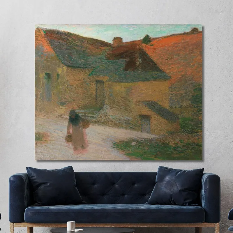 Letzte Strahlen Ein Bauernhof Im Lot Henri Martin
