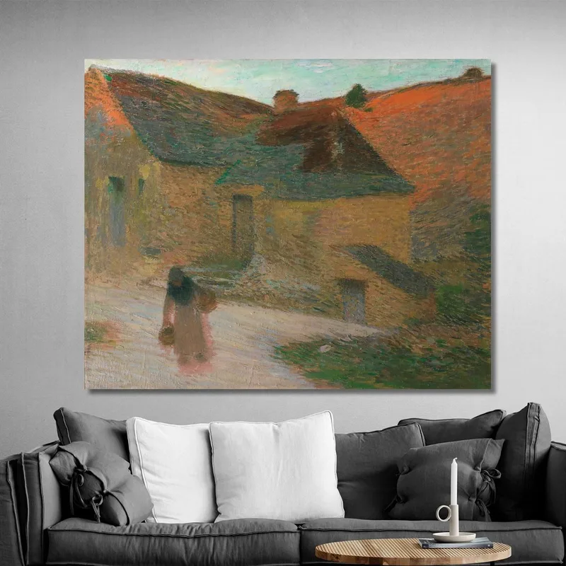 Letzte Strahlen Ein Bauernhof Im Lot Henri Martin