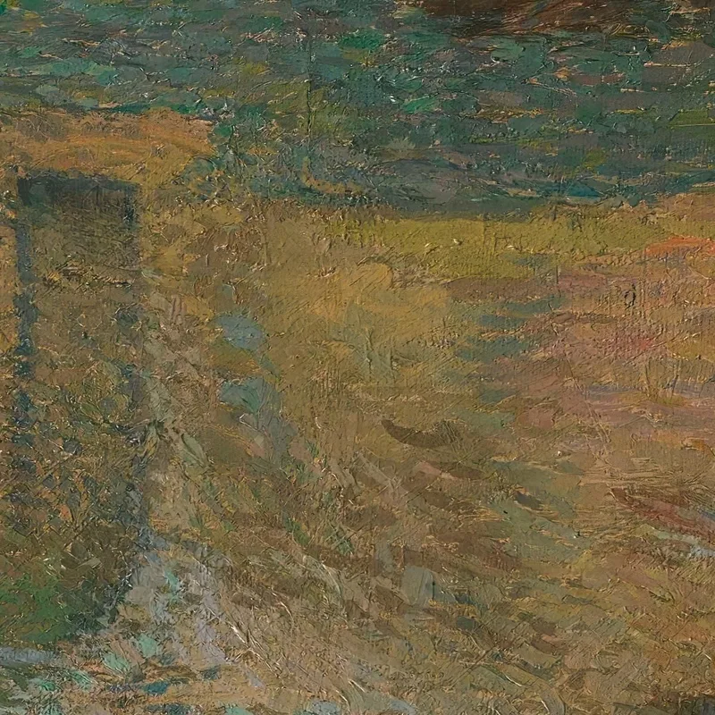 Letzte Strahlen Ein Bauernhof Im Lot Henri Martin
