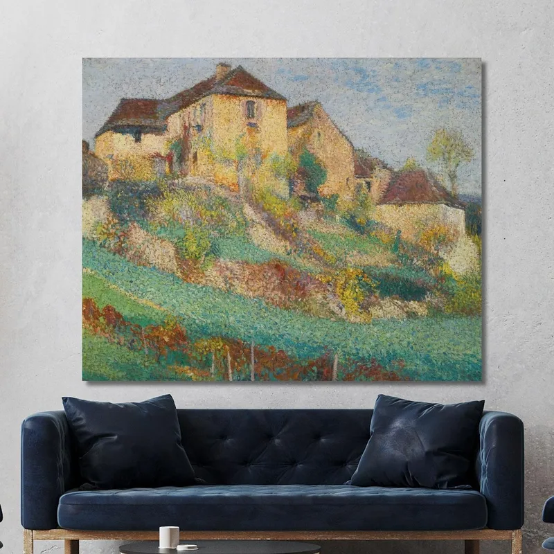 The Big House Of La Combe At Labastide-Du-Vert In Summer Henri Martin