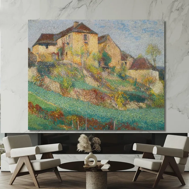The Big House Of La Combe At Labastide-Du-Vert In Summer Henri Martin