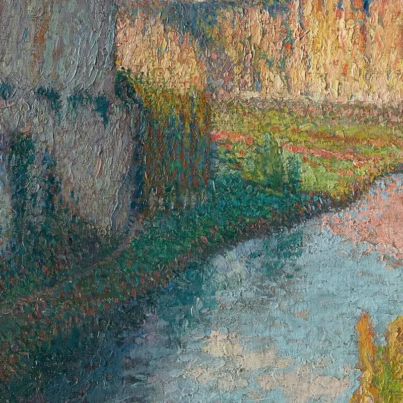 Das Tal Des Lot In Der Nähe Von Saint-Cirq-Lapopie Henri Martin