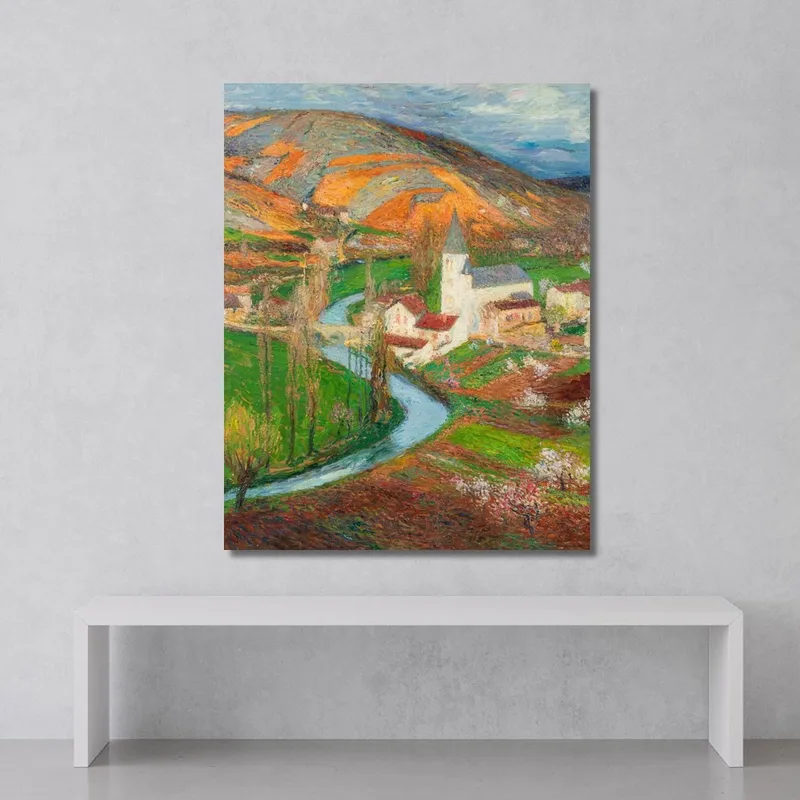 Labastide-Du-Vert En Primavera Desde El Jardín De Marquayrol Henri Martin