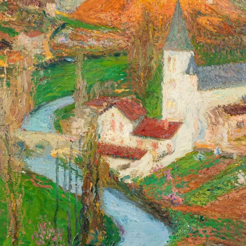 Labastide-Du-Vert En Primavera Desde El Jardín De Marquayrol Henri Martin