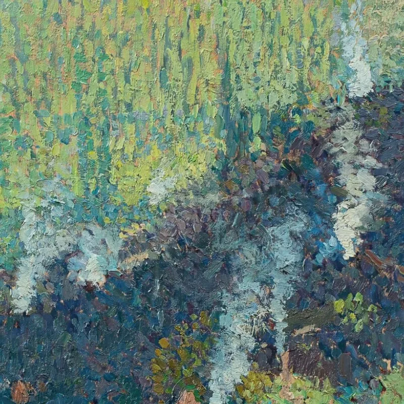 Labastide-Du-Vert Gesehen Von Marquayrol Rauchfahnen Henri Martin