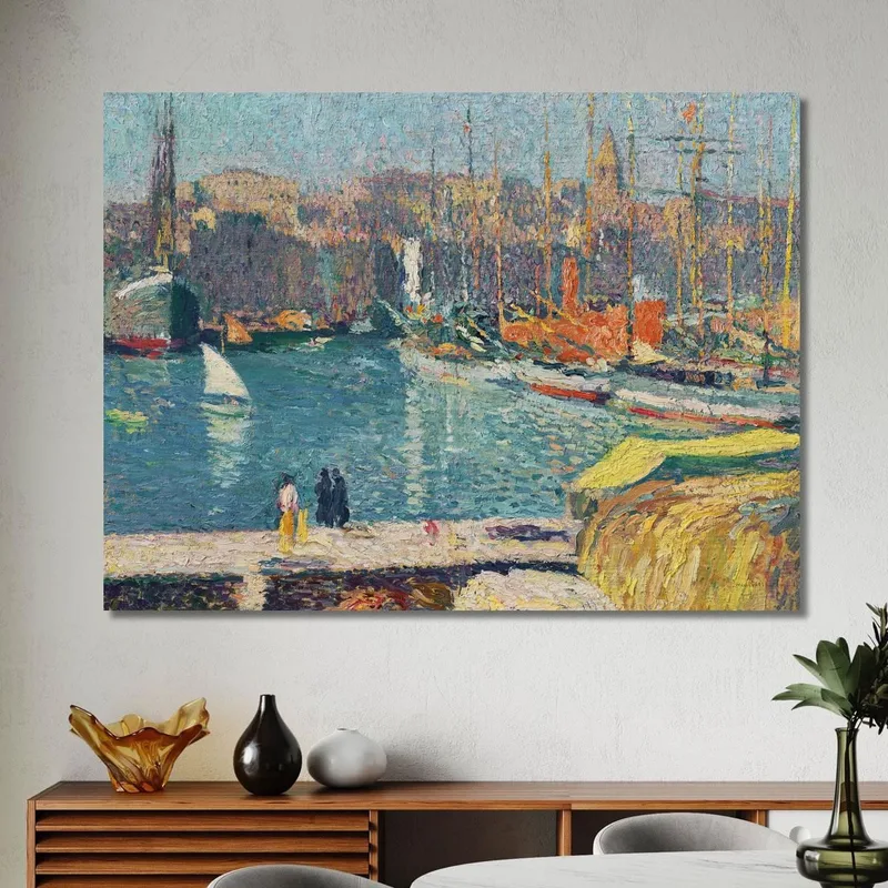Le Vieux Port De Marseille Henri Martin