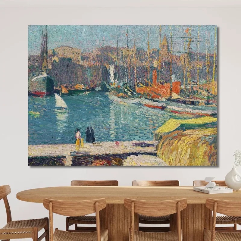 Le Vieux Port De Marseille Henri Martin