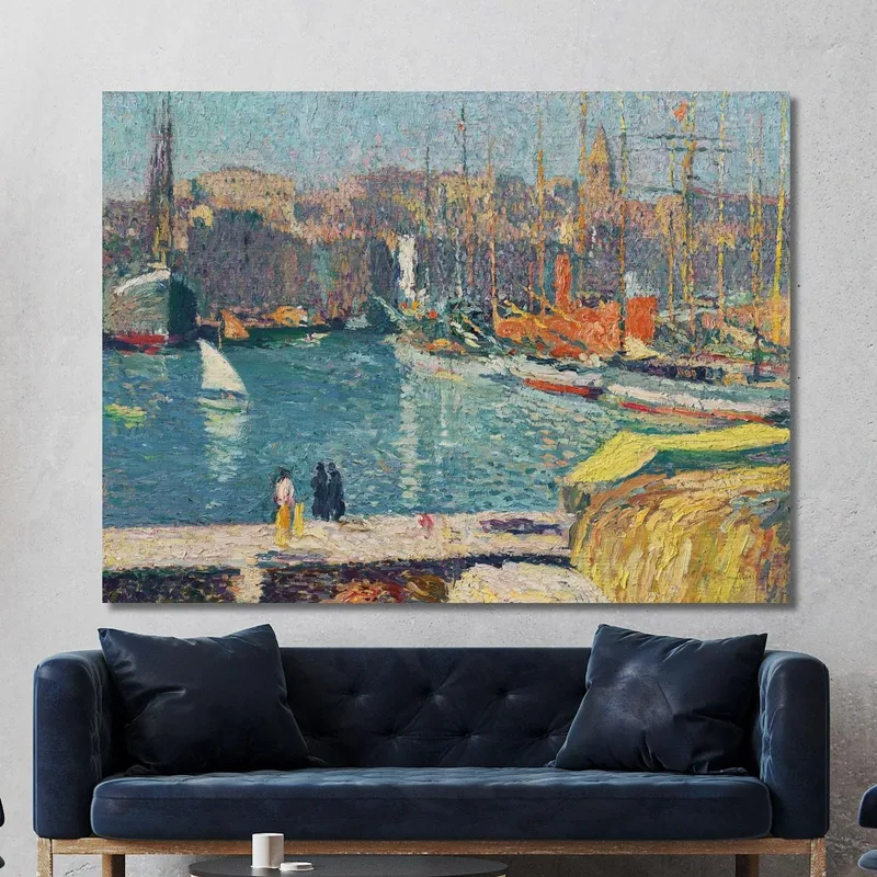 Le Vieux Port De Marseille Henri Martin