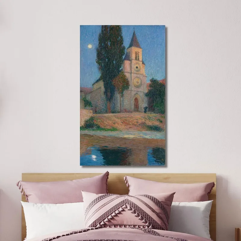 Levata Di Luna Dietro La Chiesa Di Labastide-Du-Vert Henri Martin