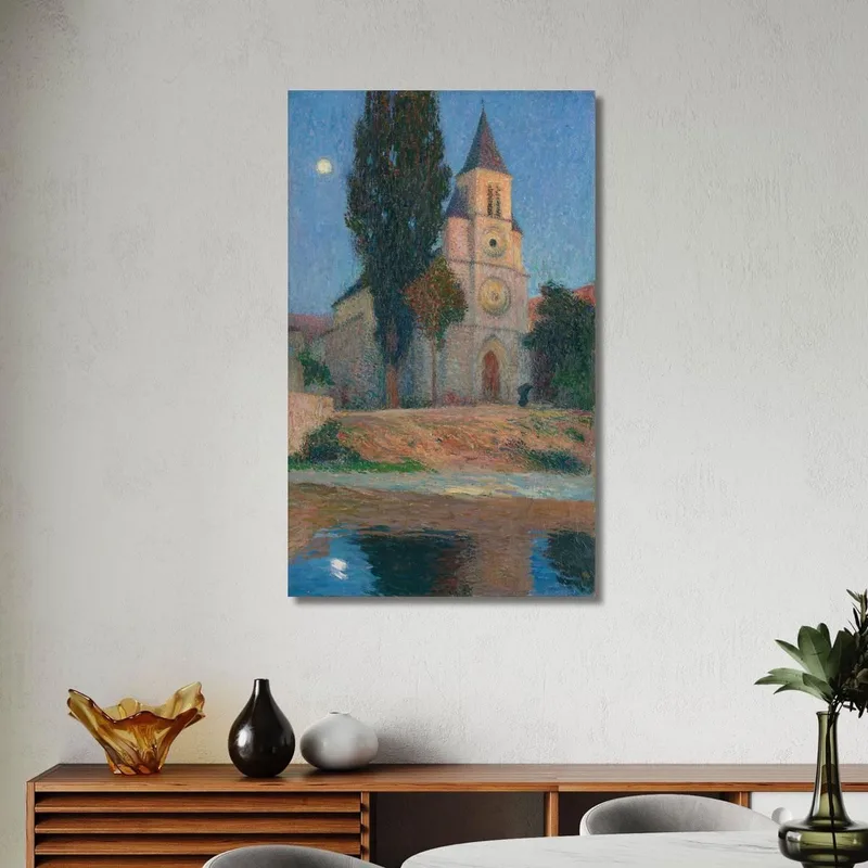Levata Di Luna Dietro La Chiesa Di Labastide-Du-Vert Henri Martin