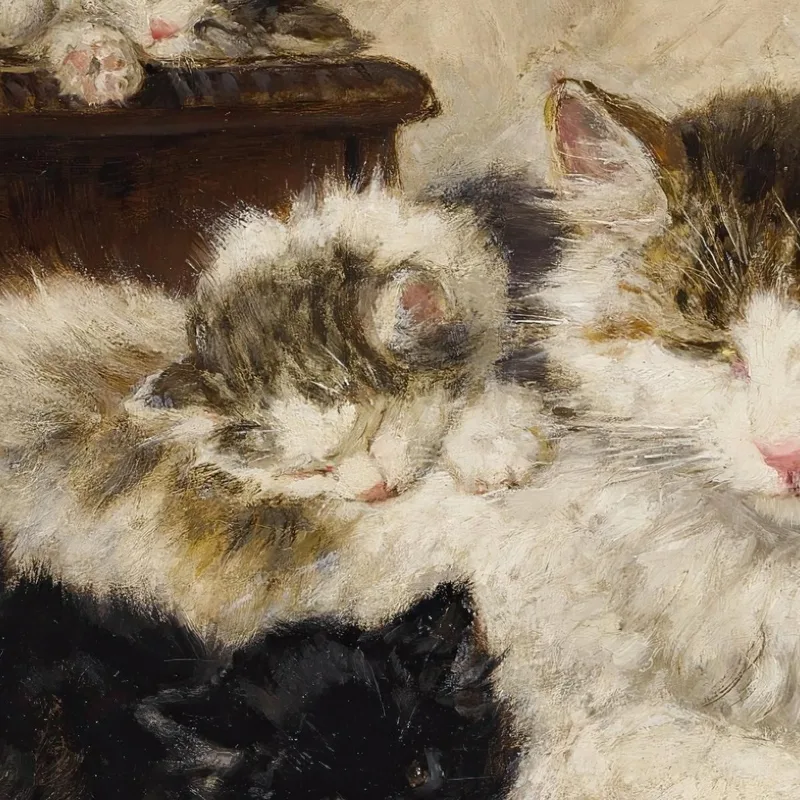 Una Madre E I Suoi Gattini Henriëtte Ronner-Knip