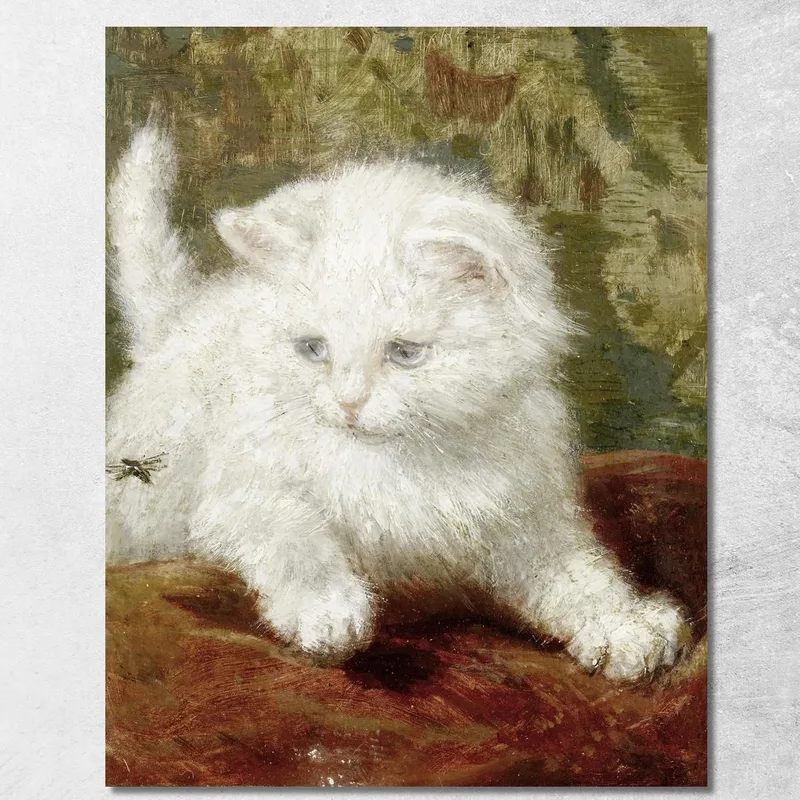 Curiosidad Henriëtte Ronner-Knip cuadro en lienzo