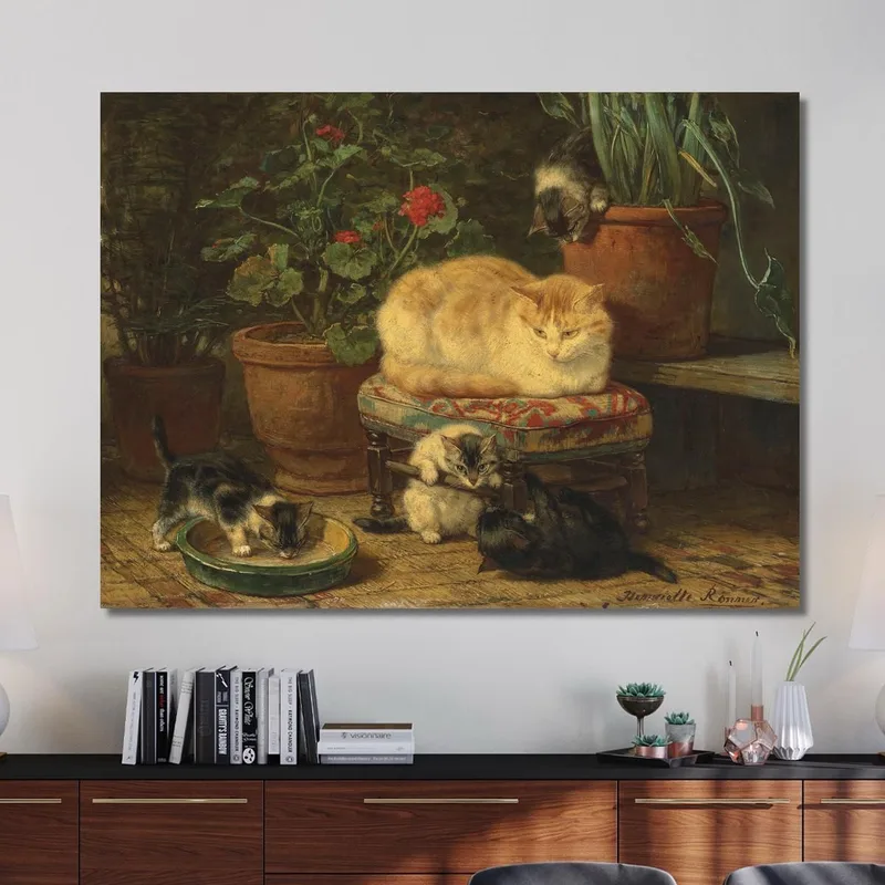Gattini Che Giocano 3 Henriëtte Ronner-Knip