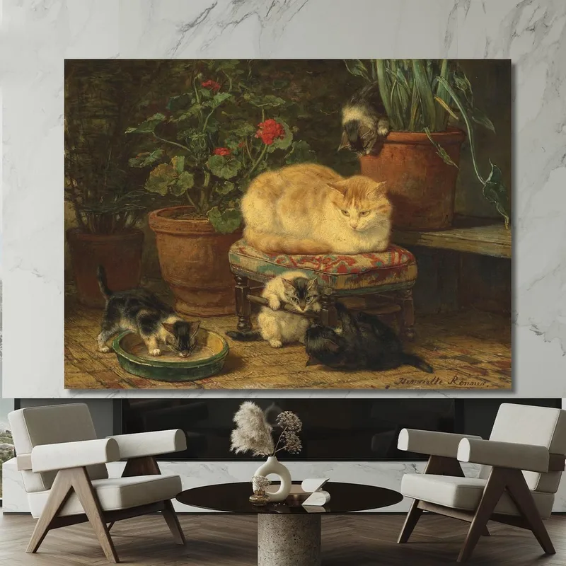 Gattini Che Giocano 3 Henriëtte Ronner-Knip