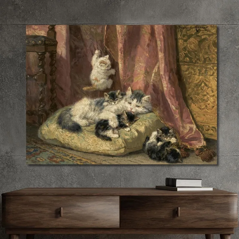Gatitos Jugando 4 Henriëtte Ronner-Knip