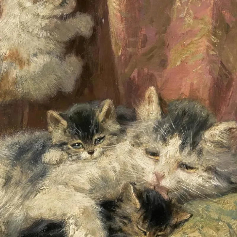 Gatitos Jugando 4 Henriëtte Ronner-Knip
