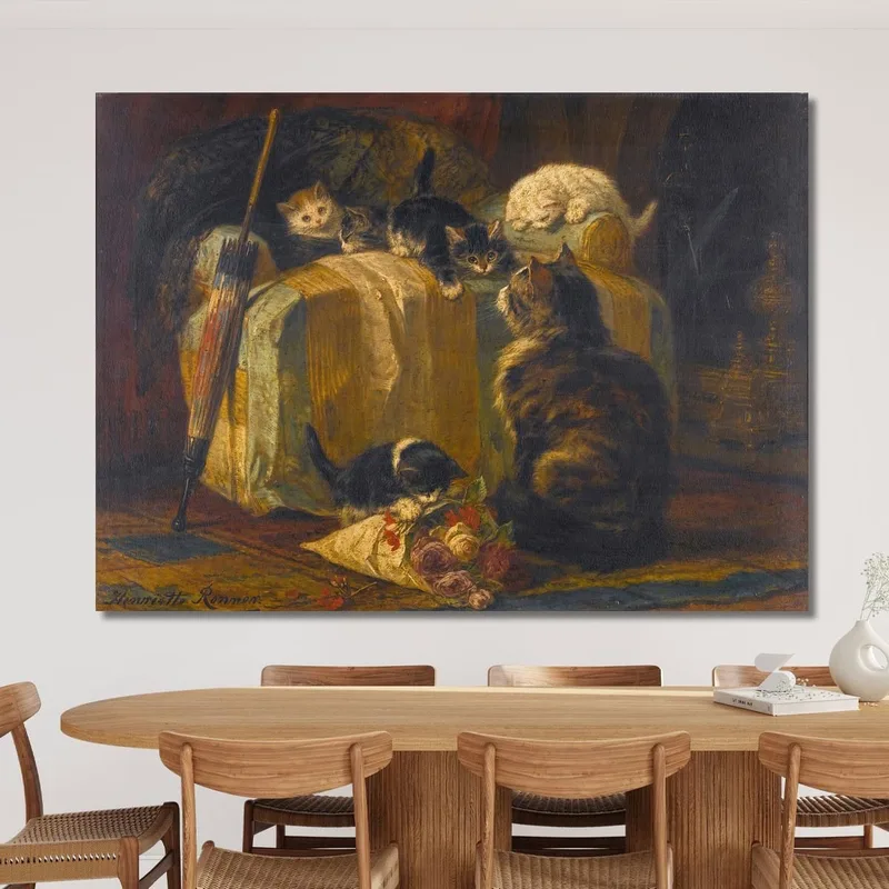 Kätzchen Beim Spielen Henriëtte Ronner-Knip