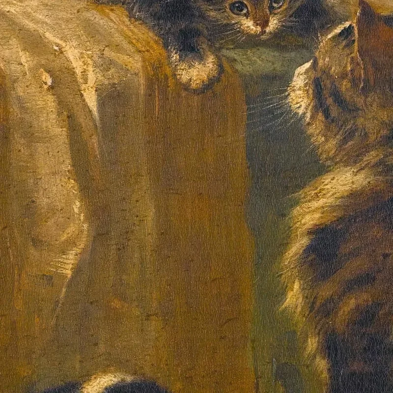 Kätzchen Beim Spielen Henriëtte Ronner-Knip