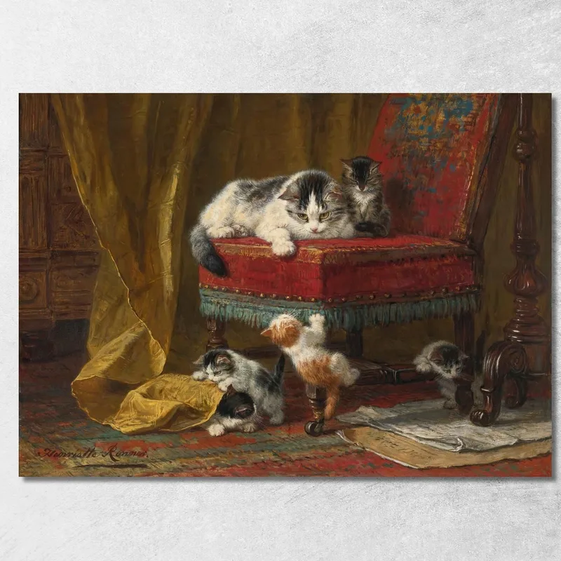 Orgullo De Madre 3 Henriëtte Ronner-Knip cuadro en lienzo