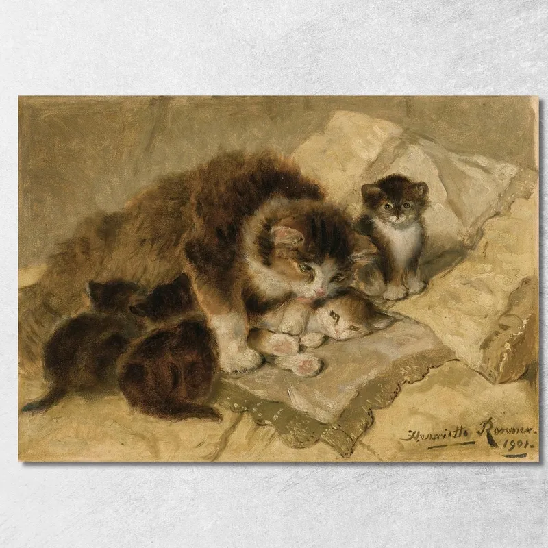 Orgullo De Madre Henriëtte Ronner-Knip cuadro en lienzo