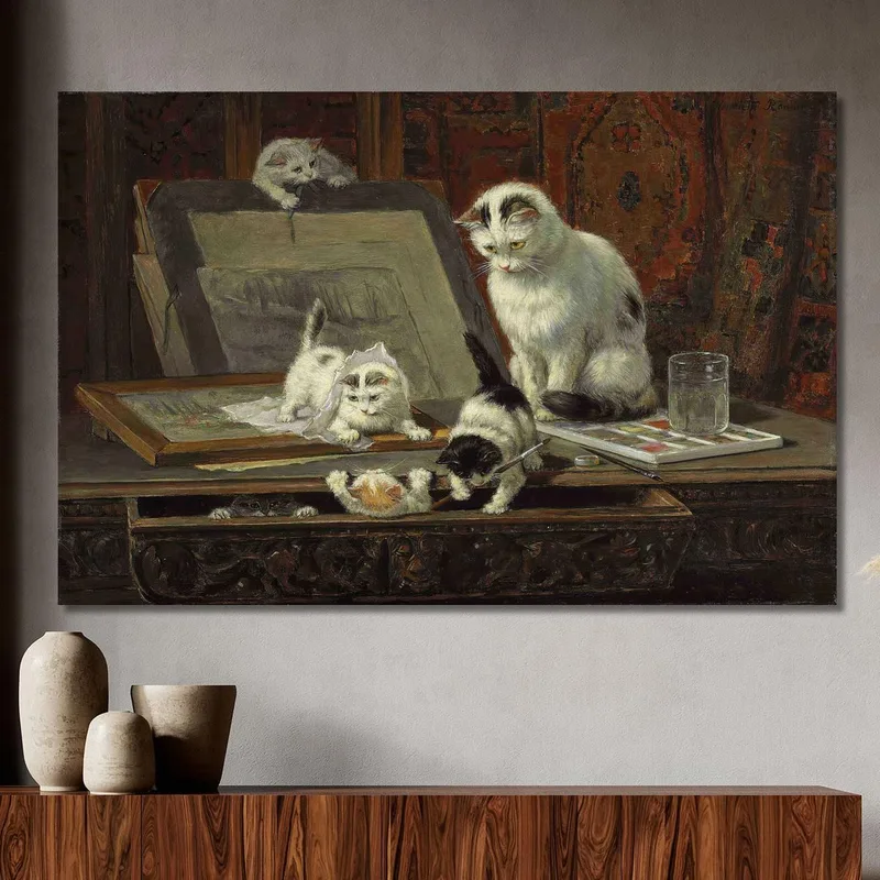 La Lección De Arte Del Gatito Henriëtte Ronner-Knip