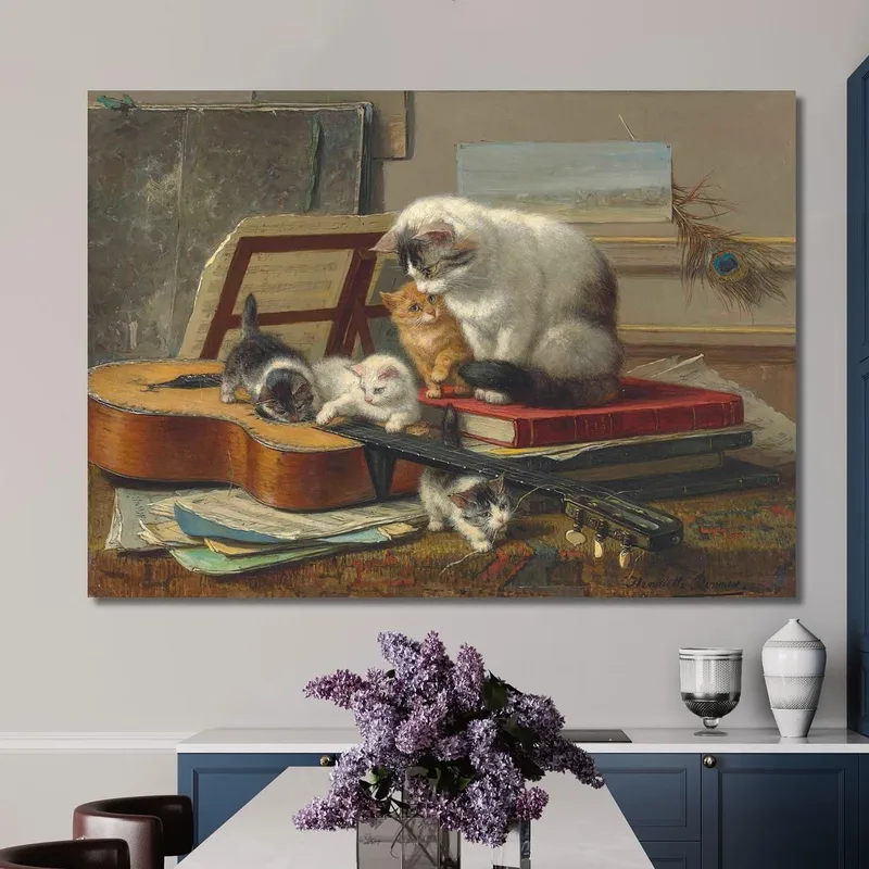 The Music Lesson Henriëtte Ronner-Knip
