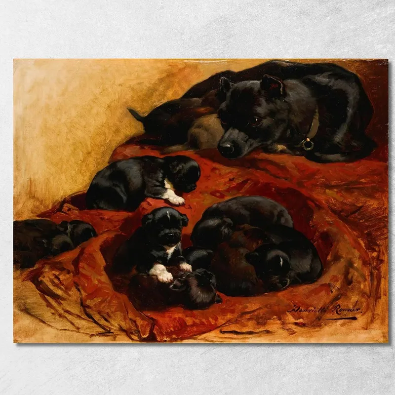 La Madre Orgullosa Henriëtte Ronner-Knip cuadro en lienzo