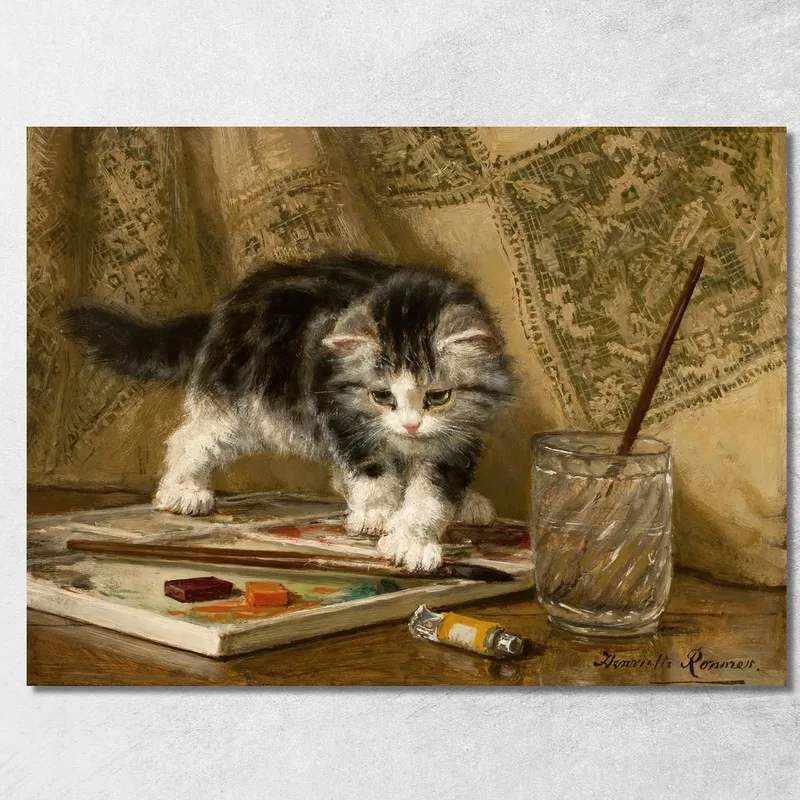 El Joven Artista Henriëtte Ronner-Knip cuadro en lienzo