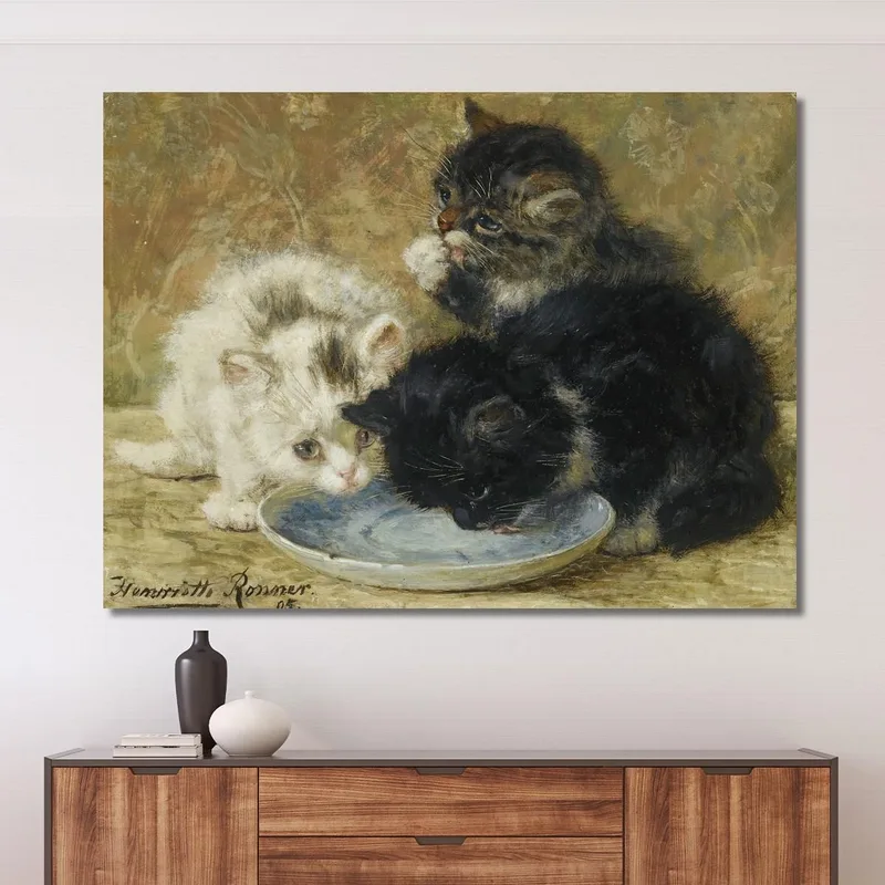Drei Kätzchen 2 Henriëtte Ronner-Knip