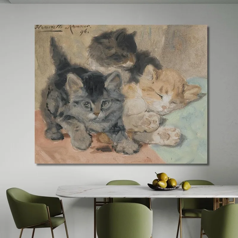Three Kittens Henriëtte Ronner-Knip