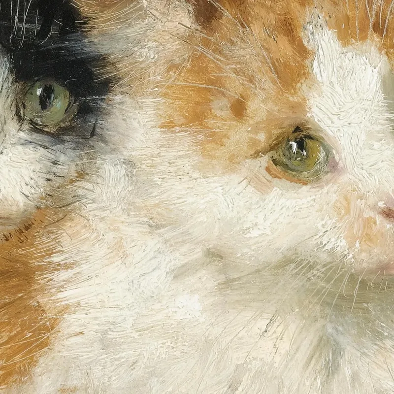 Zwei Kätzchen Auf Einem Kissen Sitzend Henriëtte Ronner-Knip