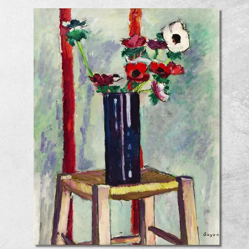 Anemonen Henry Lyman Sayen drucken auf leinwand