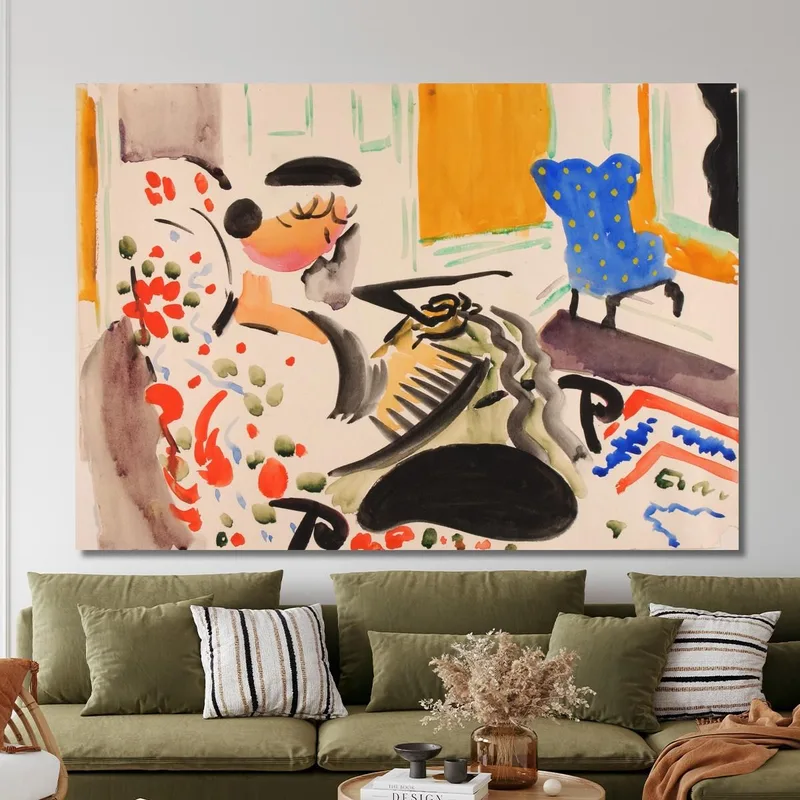 Calligraphic Interior Henry Lyman Sayen