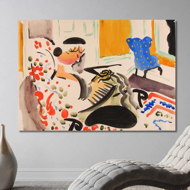 Calligraphic Interior Henry Lyman Sayen