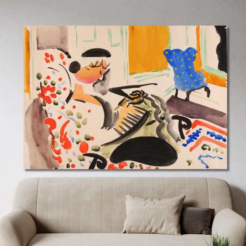 Calligraphic Interior Henry Lyman Sayen