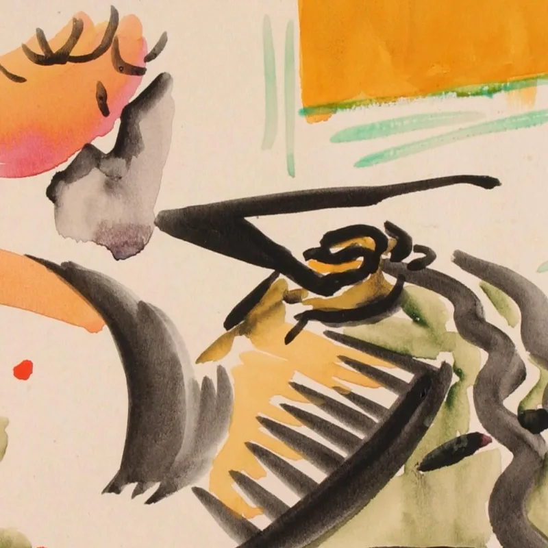 Calligraphic Interior Henry Lyman Sayen