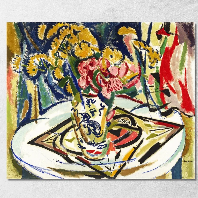 Blumen Henry Lyman Sayen drucken auf leinwand