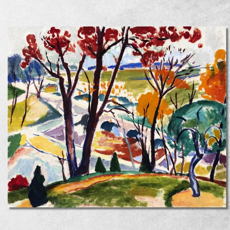 Landschaft Brücke Huntingdon Valley Henry Lyman Sayen drucken auf leinwand