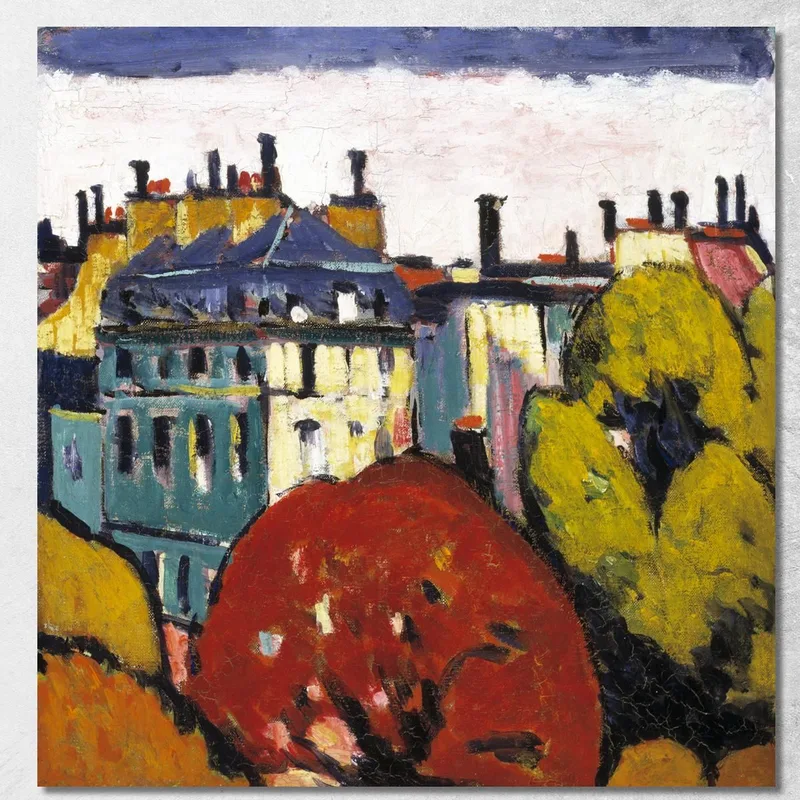 Landschaft Paris Henry Lyman Sayen drucken auf leinwand